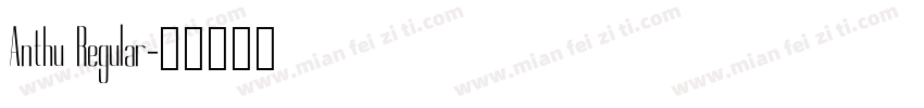 Anthu Regular字体转换